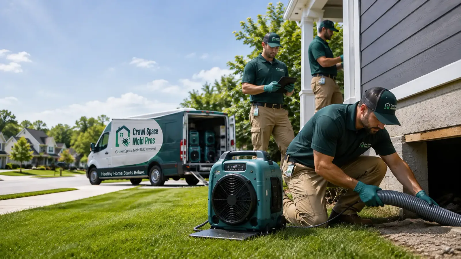 Crawl Space Mold Removal in Grandfalls, TX